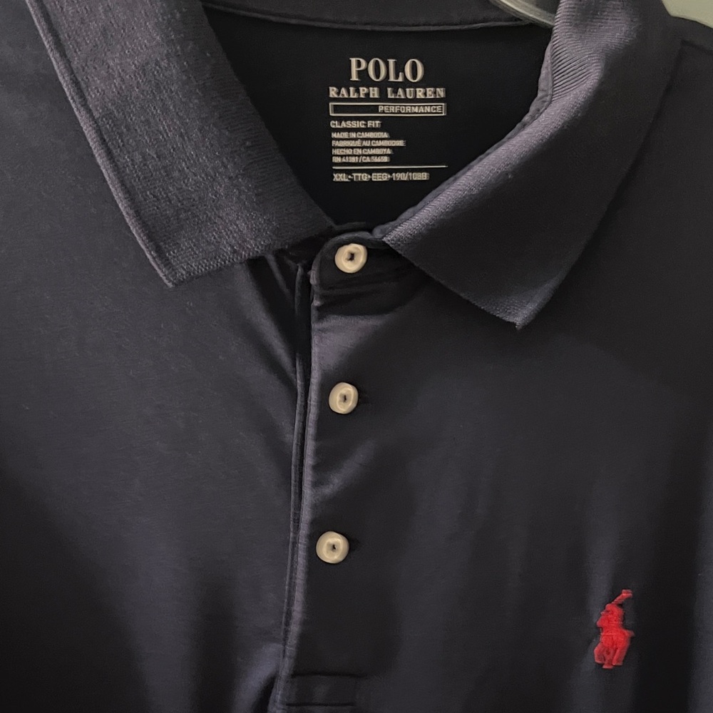Polo by Ralph Lauren Men's Dark Blue Polo Shirt